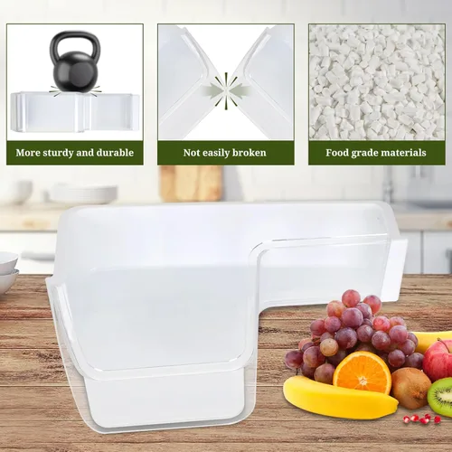 Vista 6 de DA97-12651A Contenedor de estante de puerta de refrigerador (superior izquierdo) compatible con Samsung RF263TEAE, RF263BEAE, RF265BEAESG