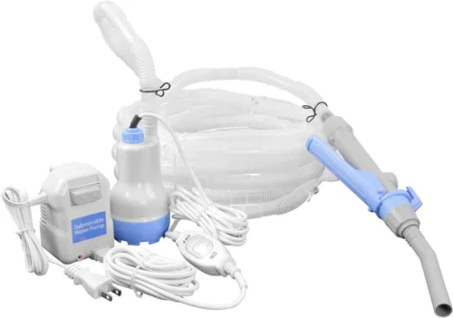 TERA PUMP Limpiador de grava para acuario – Cambiador de agua eléctrico automático extraíble para tanque de peces, arandela de arena, filtro