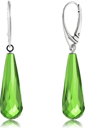 Amber by Mazukna - Natural Amber Earrings for Women - Light Weight Gemstone Earrings, Silver ag925 Clasp, Dangle Semi-Precious Women's Jewelry