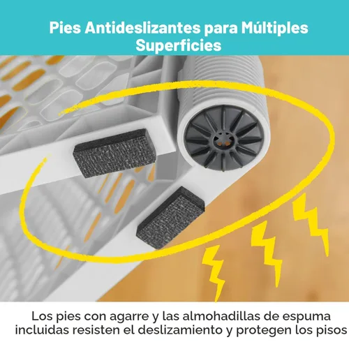 Vista 3 de Toddleroo by North States - Patio de juegos para bebés Superyard: Corralito independiente de 6 paneles para bebés - Uso en interiores o exteriores