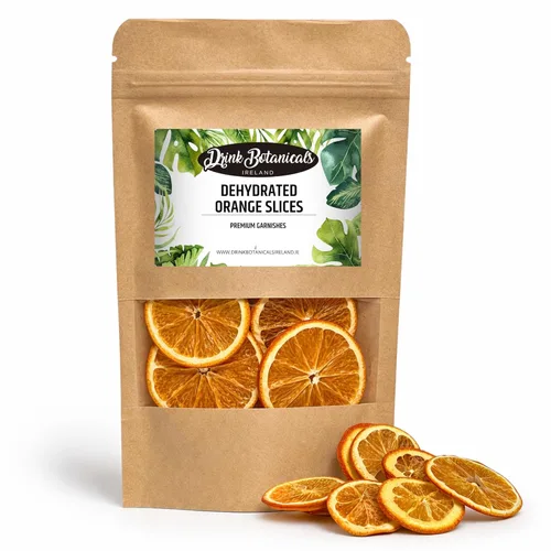 Rebanadas de naranja deshidratadas en forma de ruedas | Aprox. 17+ rebanadas | 100% Natural | Sin azúcar | Sin gluten | Ruedas de naranja