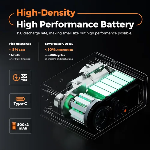 Vista 9 de FLEXTAILGEAR Mini Portable Bike Tire Pump with Digital Gauge & Taillight, 120&130 PSI Electric Bicycle Pump, Presta and Schrader Valves, for Road