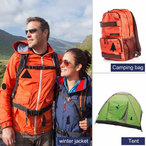 Vista 6 de SATINIOR 8 Hojas Parches de Reparación de Plumón Parches de Tela Autoadhesivos Lavables Kit de Parches de Reparación para Ropa, Bolsas, 4 x 8 Negro