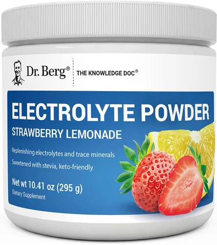 Vista 16 de Dr. Berg Zero Sugar Hydration Keto Electrolyte Powder - Mejorado con 1000 mg de potasio y sal rosa real del Himalaya (no sal de mesa) – Suplemento