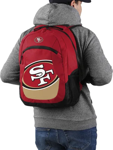 Vista 5 de FOCO - Mochila de acción con bloques de color San Francisco 49ers NFL