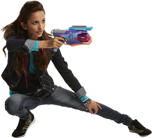 Vista 7 de Pistola de juguete de dardos de Nerf Rebellez, Estándar, Púrpura