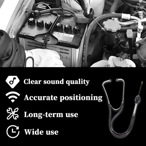Vista 6 de BFXM Estetoscopio de Mecánico de Coche, Estetoscopio Automotriz Herramienta de Diagnóstico de Motor, Herramientas Automotrices Universales