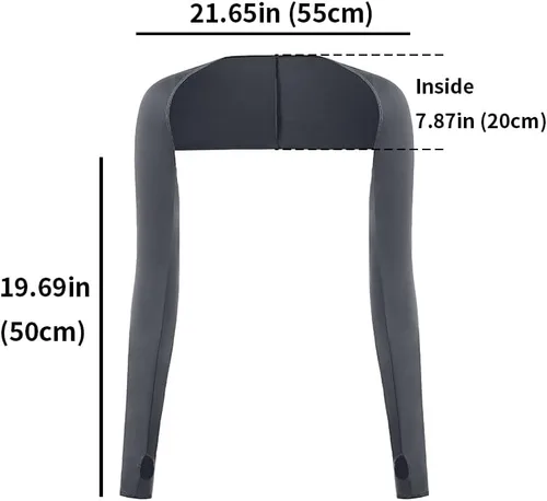 Vista 6 de Chal de enfriamiento para mujer con agujero para los dedos cómodo y transpirable antirayos UV protección solar para mujer