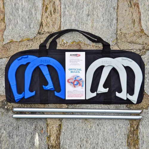 Vista 2 de St Pierre Sports Eagle Tournament - Traje de herradura en bolsa de nailon, azul/gris