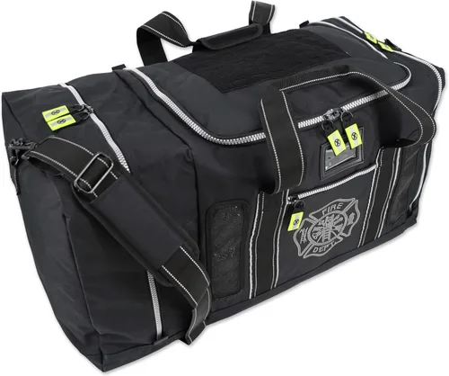 Recientemente rediseñado Lightning X Bolso de equipo para bomberos con cuatro ventilaciones, compartimiento para casco, rejillas de ventilación y
