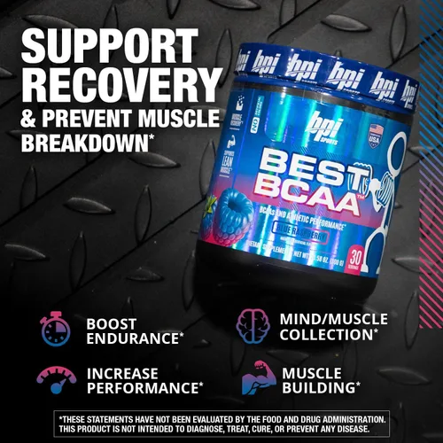 Vista 4 de BPI Sports Best BCAA péptidos aminoácidos de cadena ramificada, polvo energizante