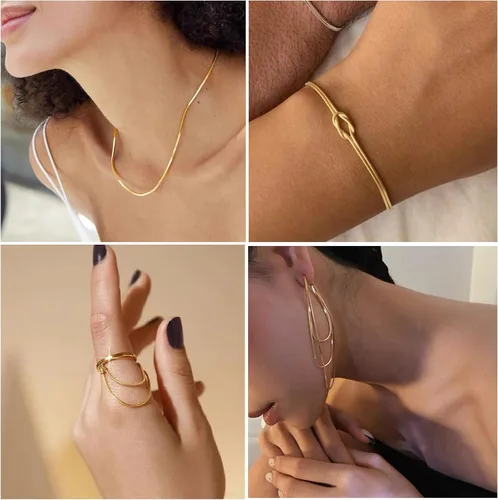 Vista 7 de CREATZONE Cadena de serpiente de bronce antiguo de 33 pies, cadena redonda de latón de serpiente de 0.047 pulgadas con cierres de langosta, anillos