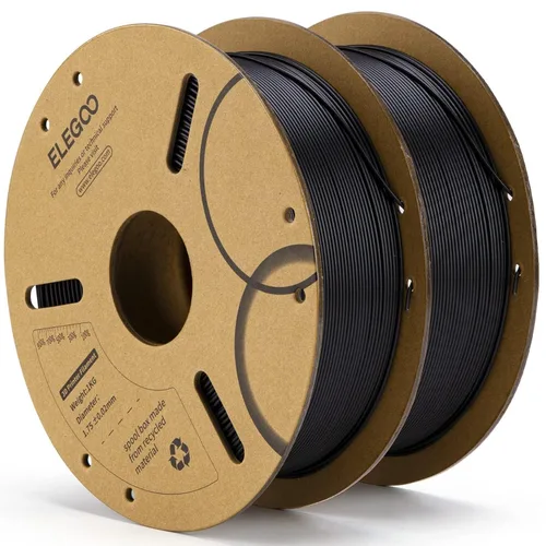 Vista 12 de ELEGOO Filamento PLA 1.75mm Marrón 1KG, filamento para impresora 3D con precisión dimensional +/- 0.02mm, carrete de cartón de 1kg (2.2lbs)