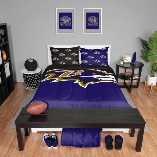 Vista 28 de FOCO Unisex-Adult NFL Team Logo Bed in a Bag Comforter Bedding 3-Piece Set