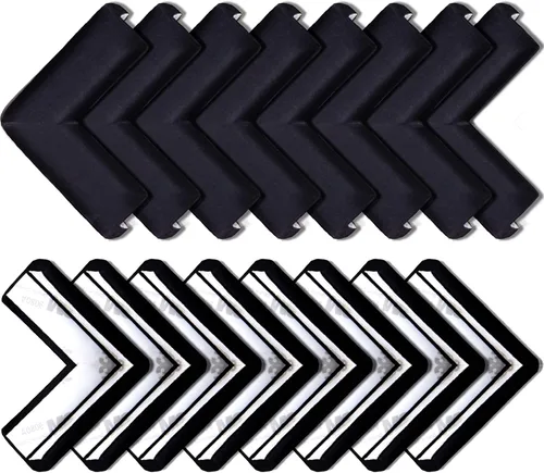 Bebe Earth - Juego de protectores de bordes y esquinas a prueba de bebés (16 esquinas), parachoques de seguridad, muebles y mesas a prueba de niños,