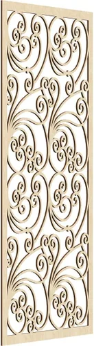 Vista 104 de Ekena Millwork WALW10X25X0250MALBI Marilla Paneles de pared decorativos de madera con calado, 9 3/8 pulgadas de ancho x 24 3/8 pulgadas de alto