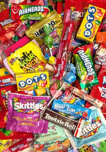 Mezcla de caramelos de piñata, paquete surtido de dulces variados, 2 libras, envueltos individualmente, mezcla de piñata, caramelos ácidos, chicles