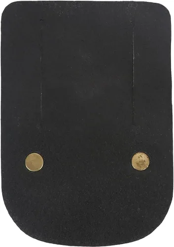 Vista 2 de TOURBON Soporte de cinta métrica de cuero para cinturón (paquete de 2 piezas) (negro)