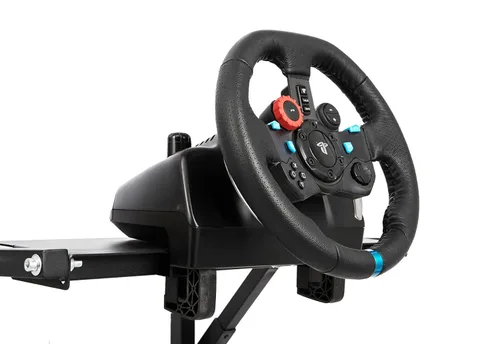 Vista 9 de Minneer Racing Simulator Cockpit for G25 G27 G29 G920,Driving Simulator Seat, Racing Steering Wheel Stand with Capacity 220LBS Without Wheel and