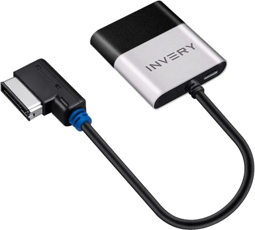 INVERY Airdual Bluetooth 5.0 aptX-HD Adapter Compatible for Audi MMI 3G AMI Music Interface,Audi Symphony,Audi Concert,VW MDI,Mercedes Media