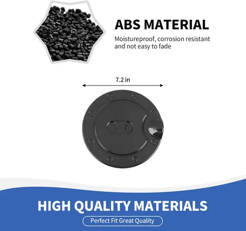 Vista 2 de RAZPOY Negro Tapa de Repuesto para Tanque de Gasolina Compatible con Chevy Silverado y GMC-SIERRA 2007-2013