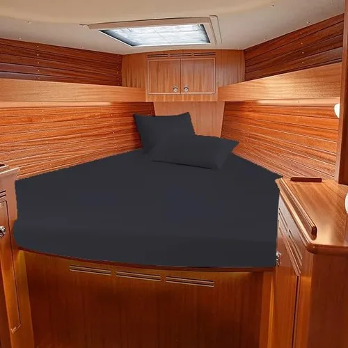 Juego de sábanas para barco, 100% algodón egipcio, 800 hilos, litera universal en V, la mejor ropa de cama para embarcaciones en V, se adapta a