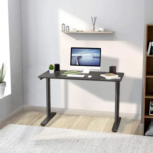 Vista 5 de It's_Organized Escritorio para computadora portátil de 47 pulgadas, estación de trabajo, resistente, patas en forma de I, moderno escritorio