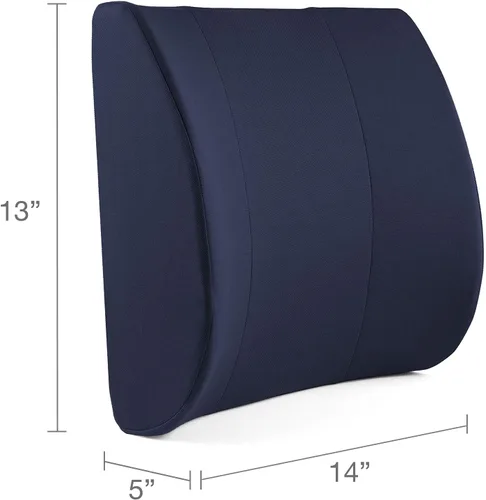 Vista 7 de DMI Almohada de apoyo lumbar para silla para ayudar con soporte de espalda con funda extraíble lavable para aliviar el dolor de espalda baja