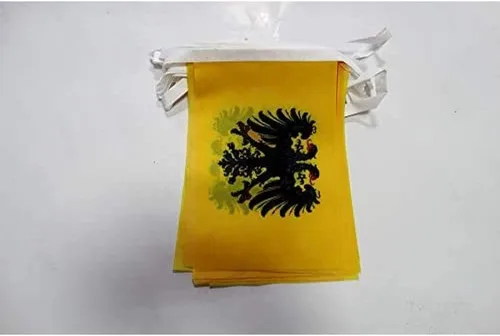 Vista 303 de Guatemala 19.7 ft BUNTING Flag 20 banderas 9'' x 6'' - Banderas de cuerda guatemalteca 5.9 x 8.3 in - AZ FLAG