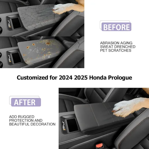 Vista 2 de LUWU Cubierta para Consola Central Prologue 2024 2025 Compatible con Accesorios Honda Prologue 2024 2025 Prologue EX/Touring/Elite Cubierta
