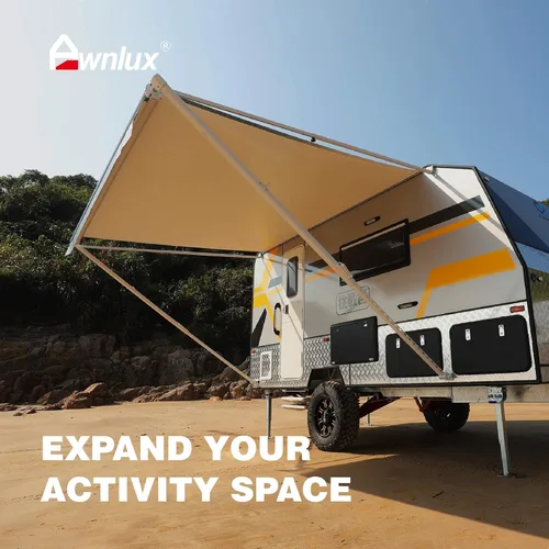 Vista 8 de Awnlux Toldo de repuesto de tela de vinilo impermeable para toldos, camping, tela de ajuste universal, protección solar, protección UV, toldo