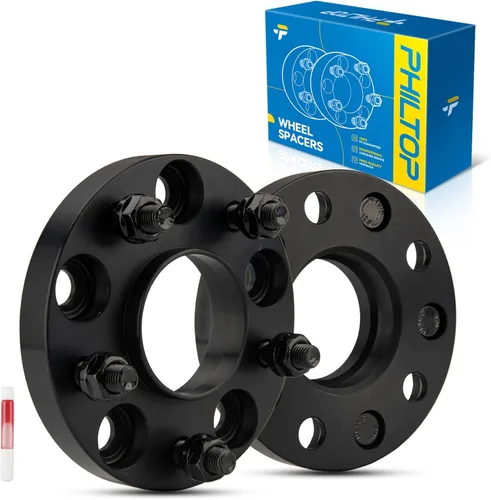Vista 47 de PHILTOP 4x100 1.25" Espaciadores de rueda para Yaris, 2 piezas de espaciadores de rueda centrados en buje con 54.1mm de diámetro interior del buje
