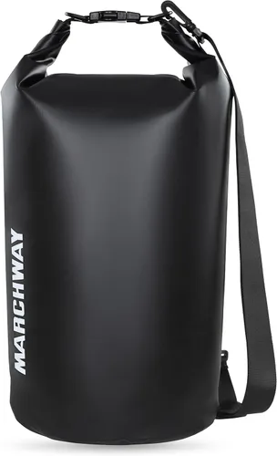 Vista 16 de MARCHWAY - Bolso seco flotante e impermeable 1.32/2.64/5.28/7.93/10.57 galones, parte superior enrollable, mantiene secos equipos de kayak rafting