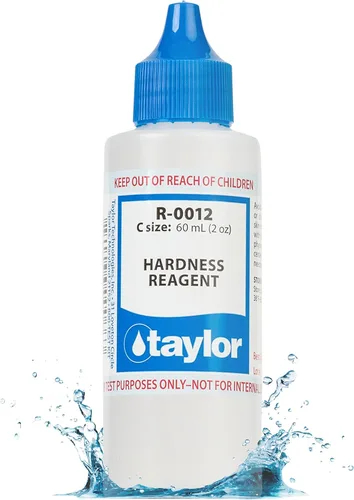Taylor Technologies R-0012-C, reactivo de dureza, 2 onzas, para probar la dureza del calcio en piscinas y spas, recambio de cuentagotas para kits de