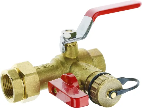 Vista 2 de Kit de válvula de servicio para calentador de agua sin tanque HYDRO MASTER con válvula de alivio de presión aislador de 3/4 pulgadas IPS de latón