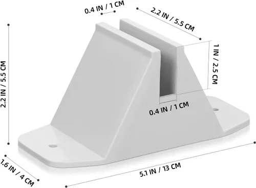 Vista 2 de HOMSFOU Base de valla de 4.92 pulgadas, soporte de pantalla de privacidad duradero para soporte de divisor de habitación, poste de valla de jardín
