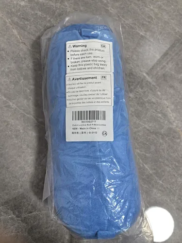 Vista 8 de Zelen Almohada lumbar para silla de oficina, soporte de espalda baja, postura, rollo de espalda, cojín lumbar redondo de espuma para asientos