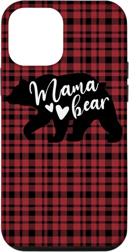 Vista 16 de Mama Bear Buffalo Black and Red Plaid Family Women Mom Gifts Case for iPhone 17