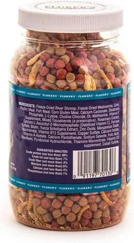 Vista 3 de Fluker's Dieta de tortugas acuáticas, pellets de alimentos para tortugas, 15 oz