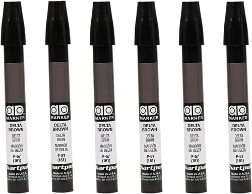 Vista 3 de AD Marker The Original Chartpak, Tri-Nib, Delta Brown, 1 cada uno (P57)