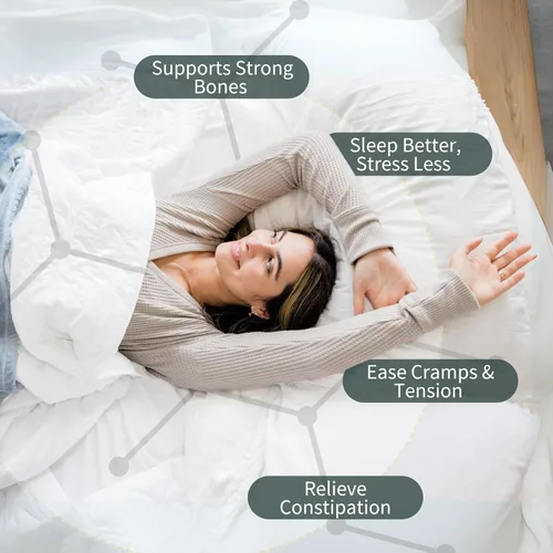 Vista 8 de Complejo triple de magnesio - 150 mg de magnesio elemental, glicinato de alta absorción, malato, citrato - 120 cápsulas veganas, probado