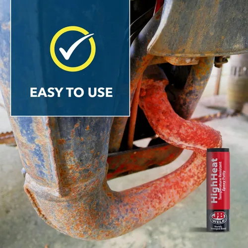 Vista 8 de J-B Weld 8297 HighHeat - Masilla epoxi de 500 grados, 2 onzas, color gris