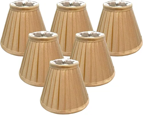 Vista 19 de Royal Designs, Inc. Pantalla plisada Empire CS-111BG, color beige, 2,5 x 5 x 4,25