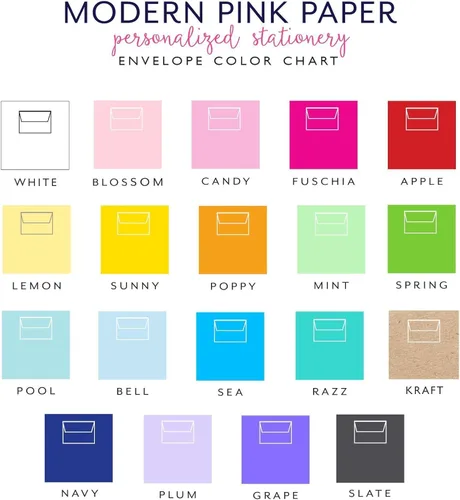 Vista 4 de Modern Pink Paper Invitaciones florales para despedida de soltera, elegantes invitaciones de despedida de soltera, cantidad y color de sobre a