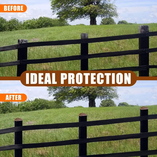 Vista 4 de Paquete de 24 tapas de aluminio para postes de valla de 4 x 4 pulgadas, cubiertas de metal para postes nominales de 4 x 4 pulgadas