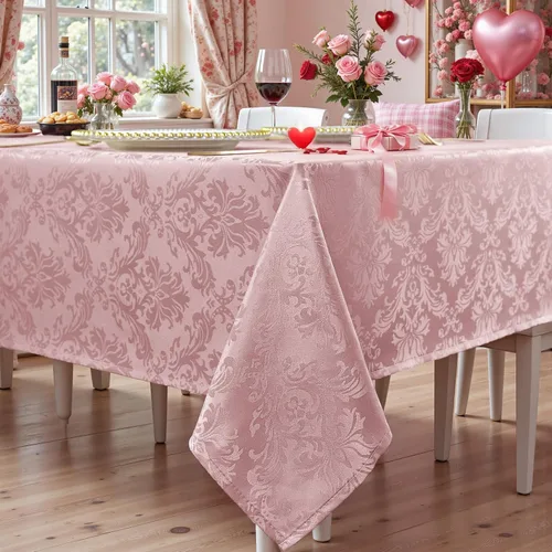 Vista 23 de Servilletas cuadradas de jacquard blanco, servilletas de poliéster suave resistentes a las arrugas con diseño damasco, servilletas de tela