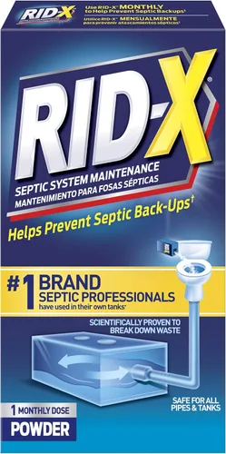 Tratamiento para el sistema de fosa séptica RID-X, 1920080306, 1 mes de suministro, 1, 1