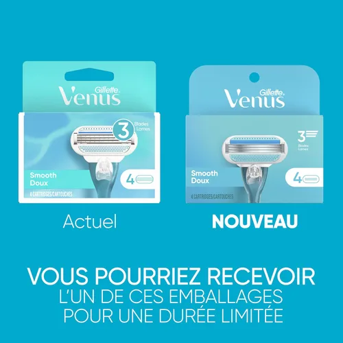 Vista 9 de Gillette Venus Repuestos de maquinilla de afeitar para mujeres, hojas para maquinilla, 8 unidades, Venus original