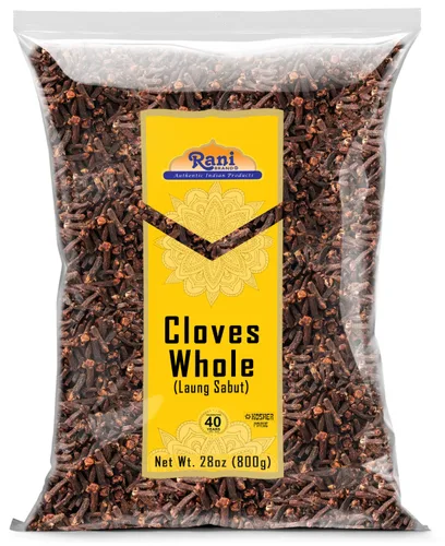 Vista 8 de Rani Cloves enteros (lechón) 7 onzas (7.05 oz) ideales para alimentos, té, bolas de pomandro y popurrí, seleccionados a mano, especias, totalmente