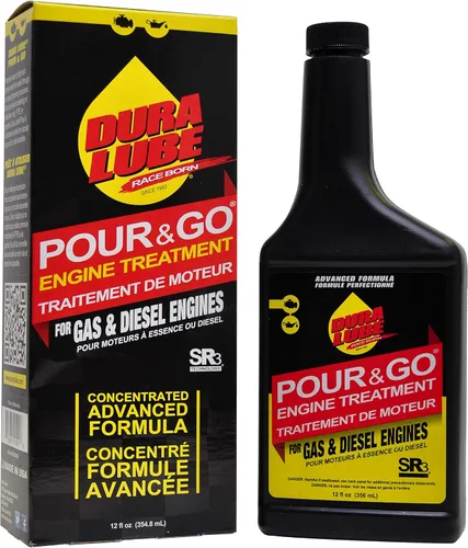 Vista 2 de Dura Lube Just Pour & Go Tratamiento de motor para gas y diésel 12 onzas, paquete de 6